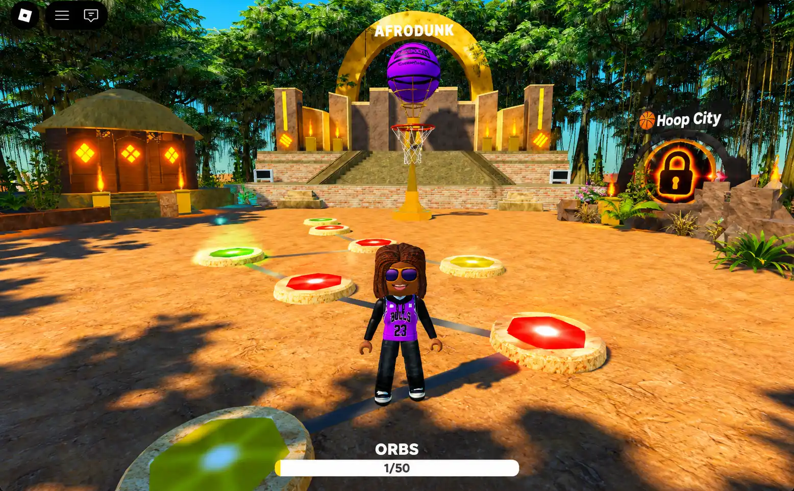 Illustrated Ghana World map inside the Dunkiverse Roblox experience